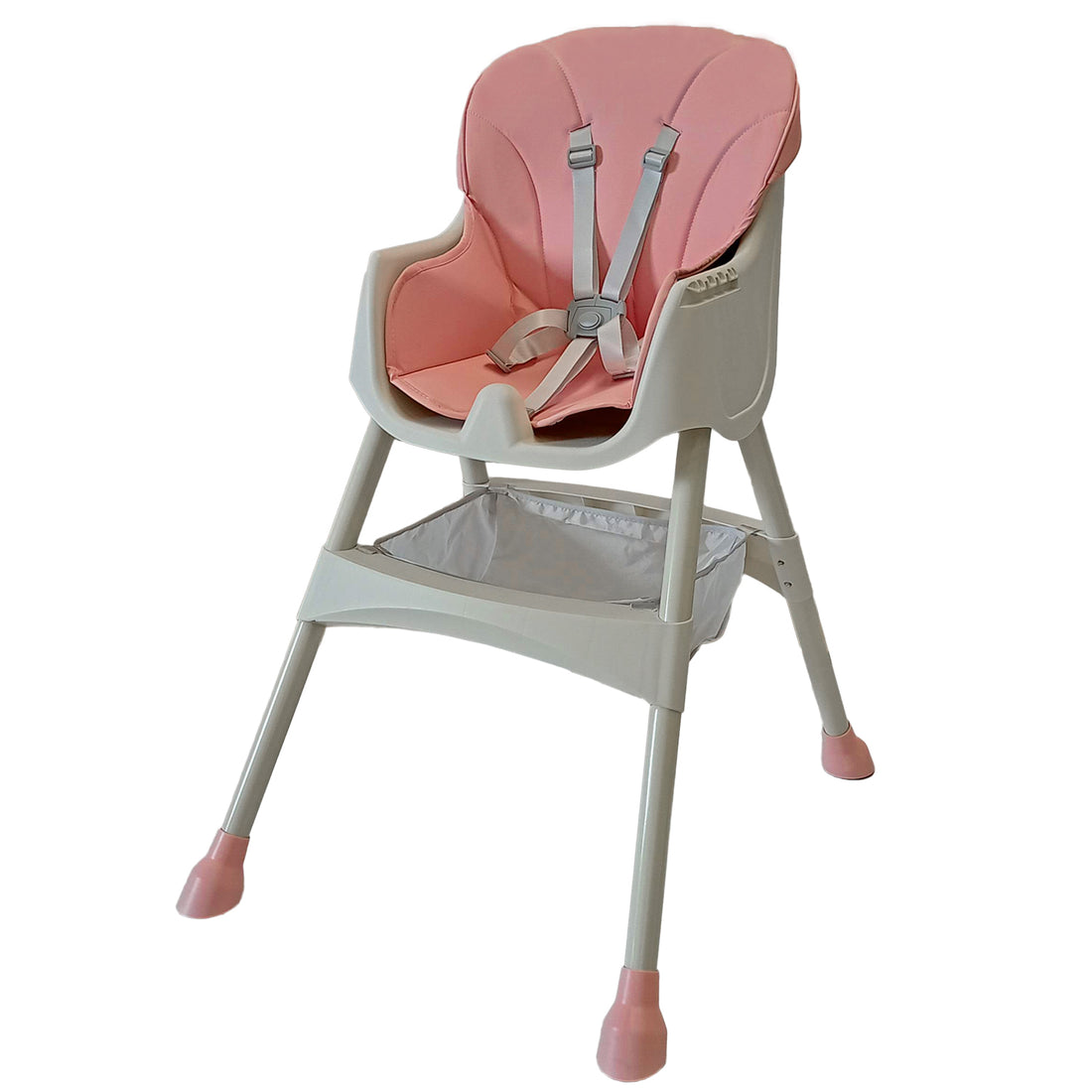 Silla comedor bebe 3en1 Happy Baby York Rosa