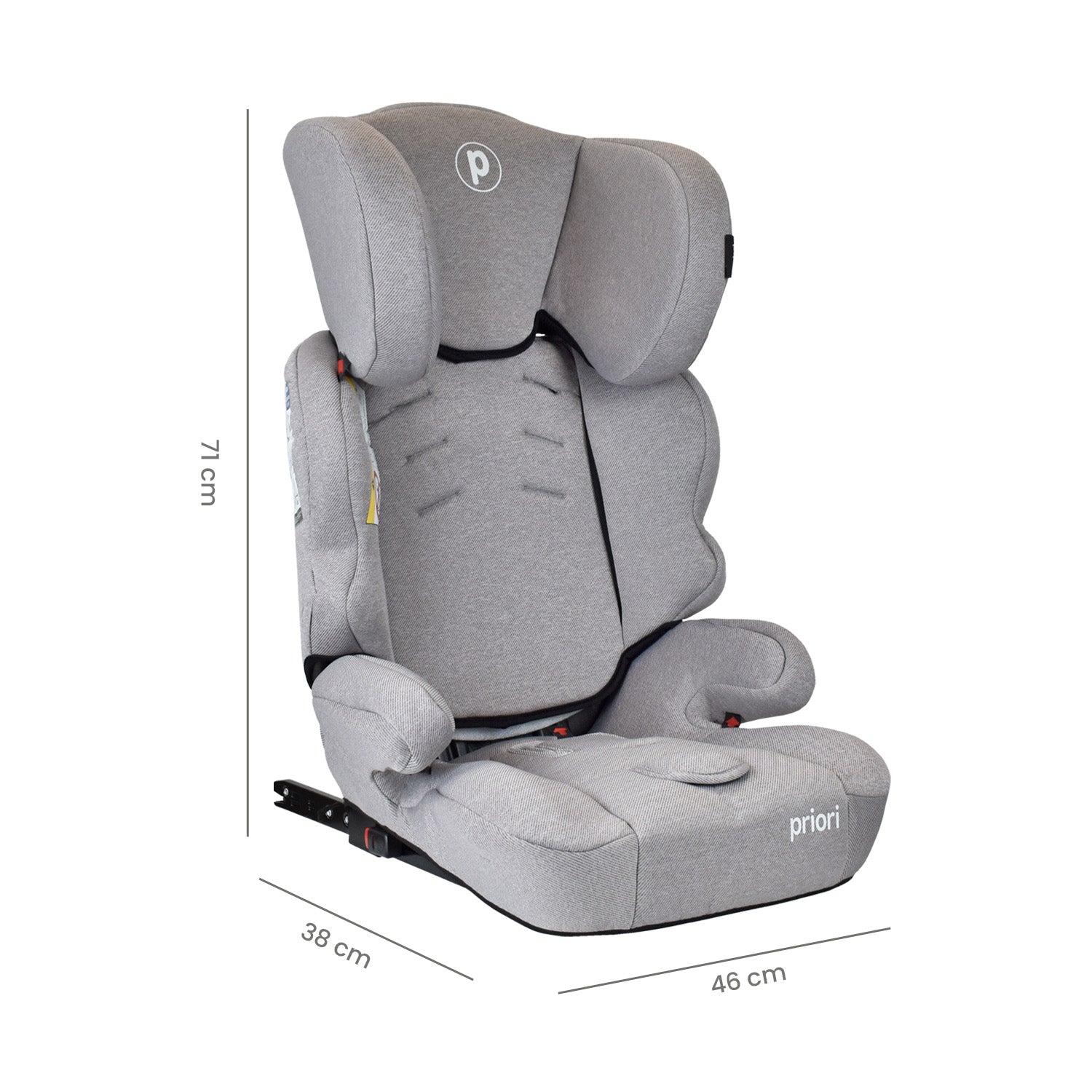 Silla de Carro Bebe Priori Thunder Con Isofix Gris Plata