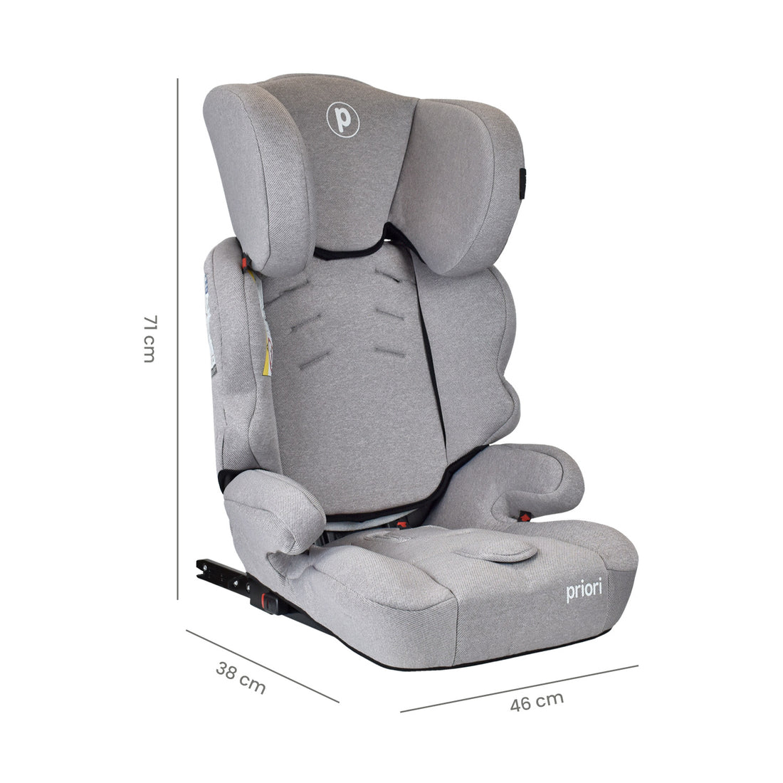 Silla de Carro Bebe Priori Thunder Con Isofix Gris Plata