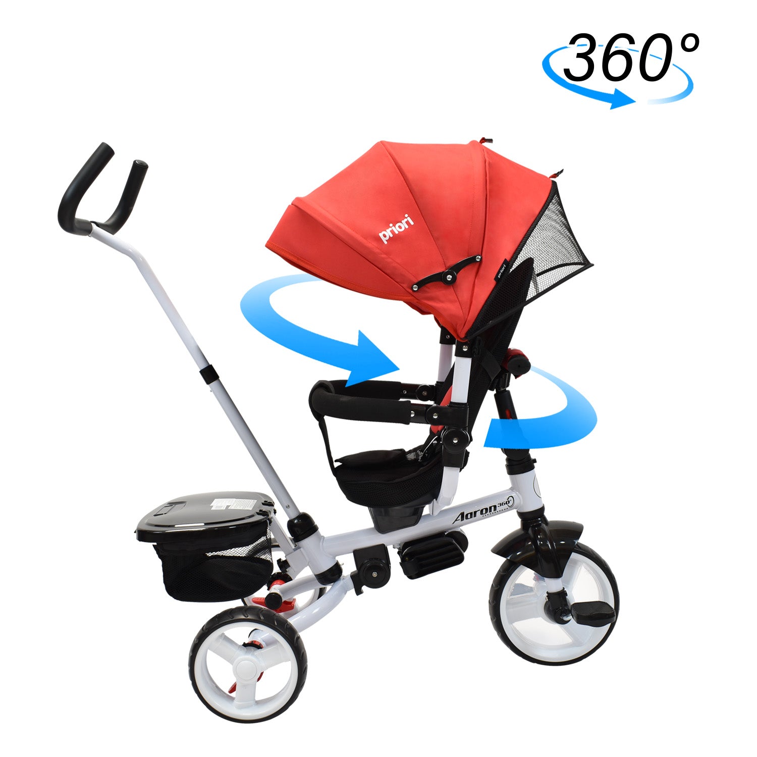 Triciclo Paseador Aaron 360 Bebe Priori Rojo
