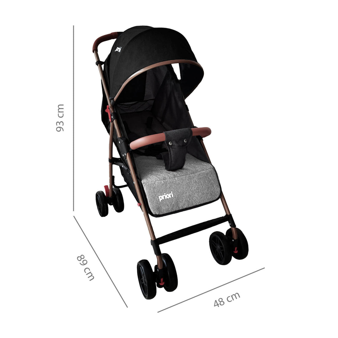 Coche Bebe Paseador Priori Park Negro