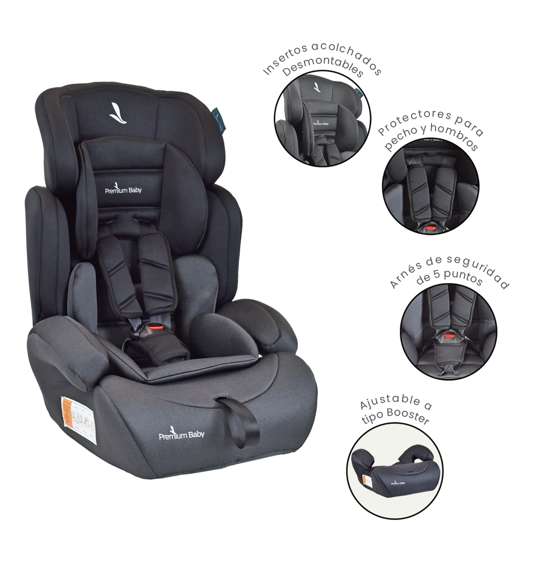 Silla Carro Bebe Premium Baby Lyon Negro