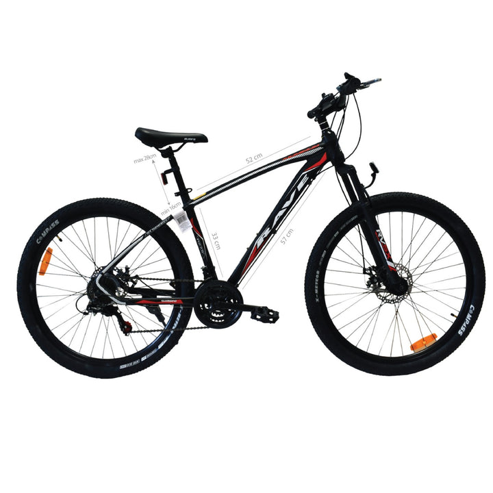 Bicicleta Rave Negro MTB Aro 27.5" de 21 Velocidades