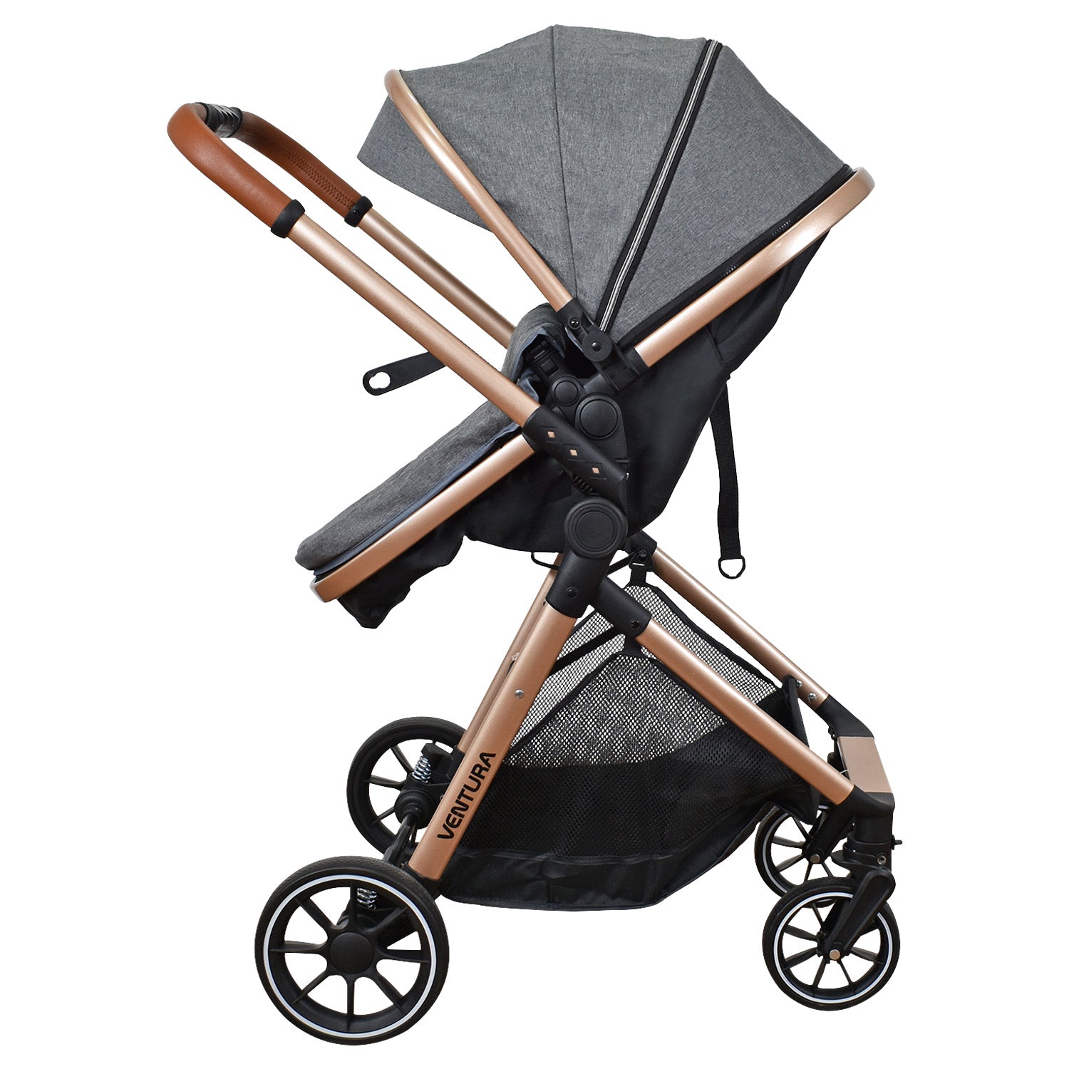 Coche Bebe Travel system Ventura Priori Gris Oscuro