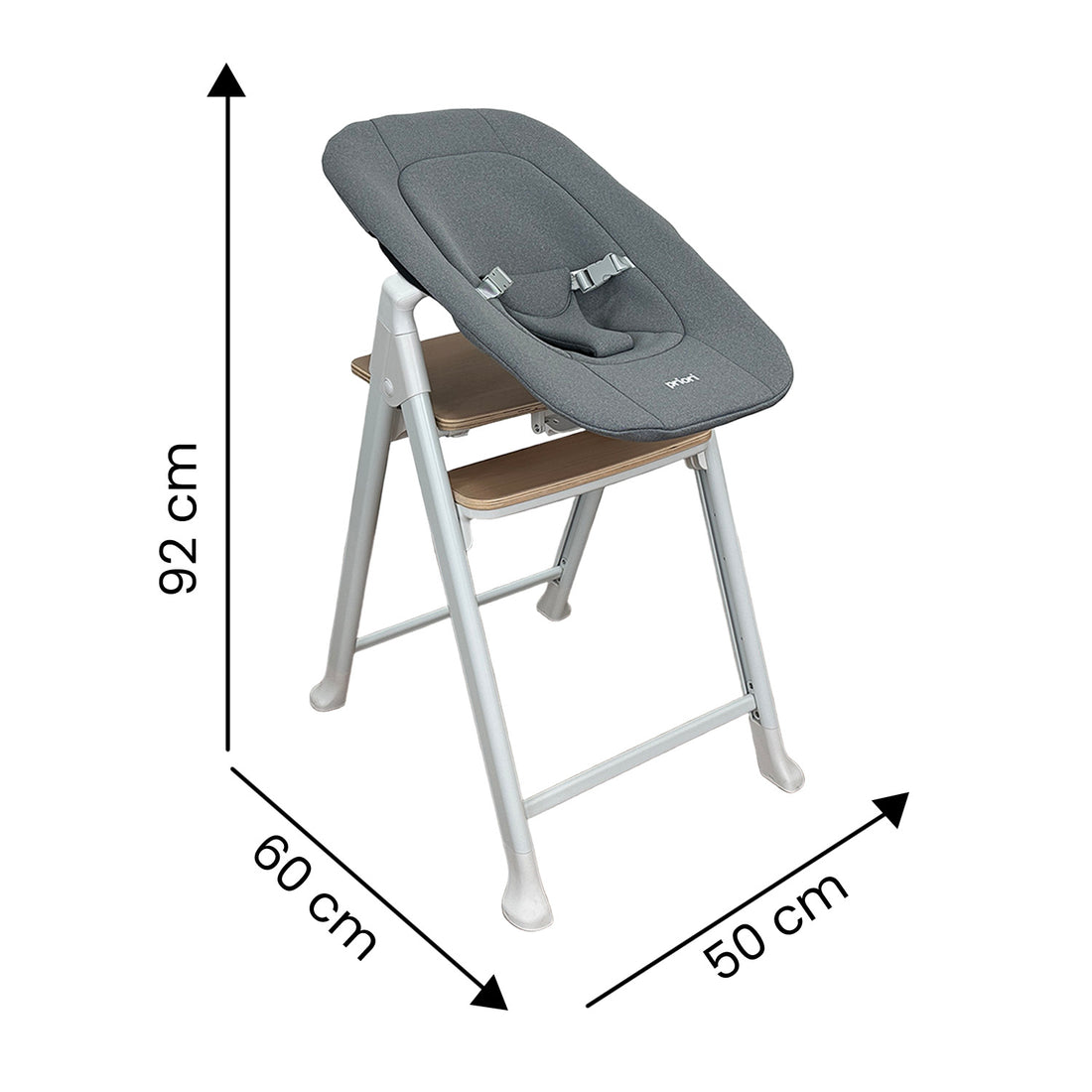 Silla Comedor Bebe Multifuncional Icon Priori Blanco