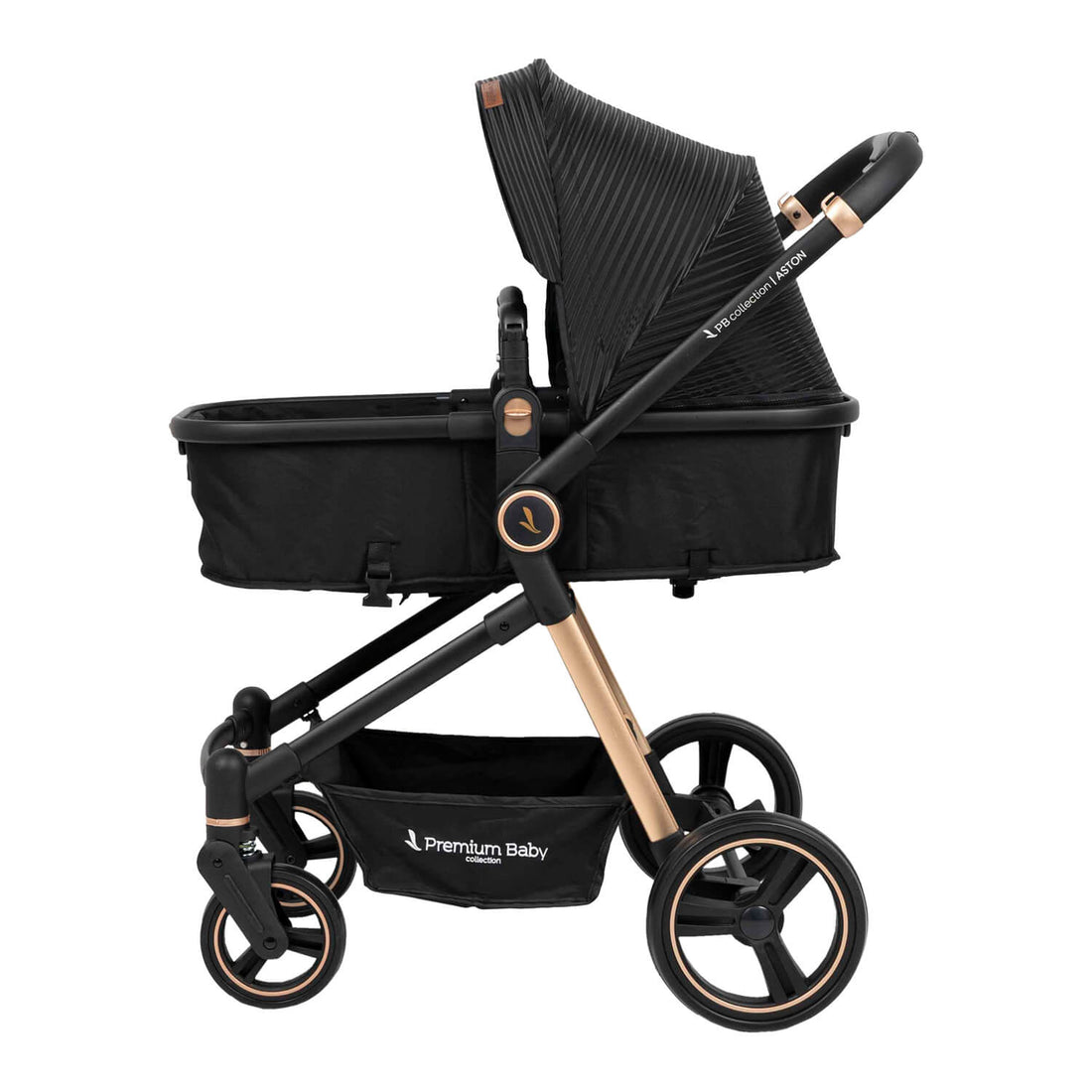 Coche Bebé Moises Aston Premium Baby Collection Negro