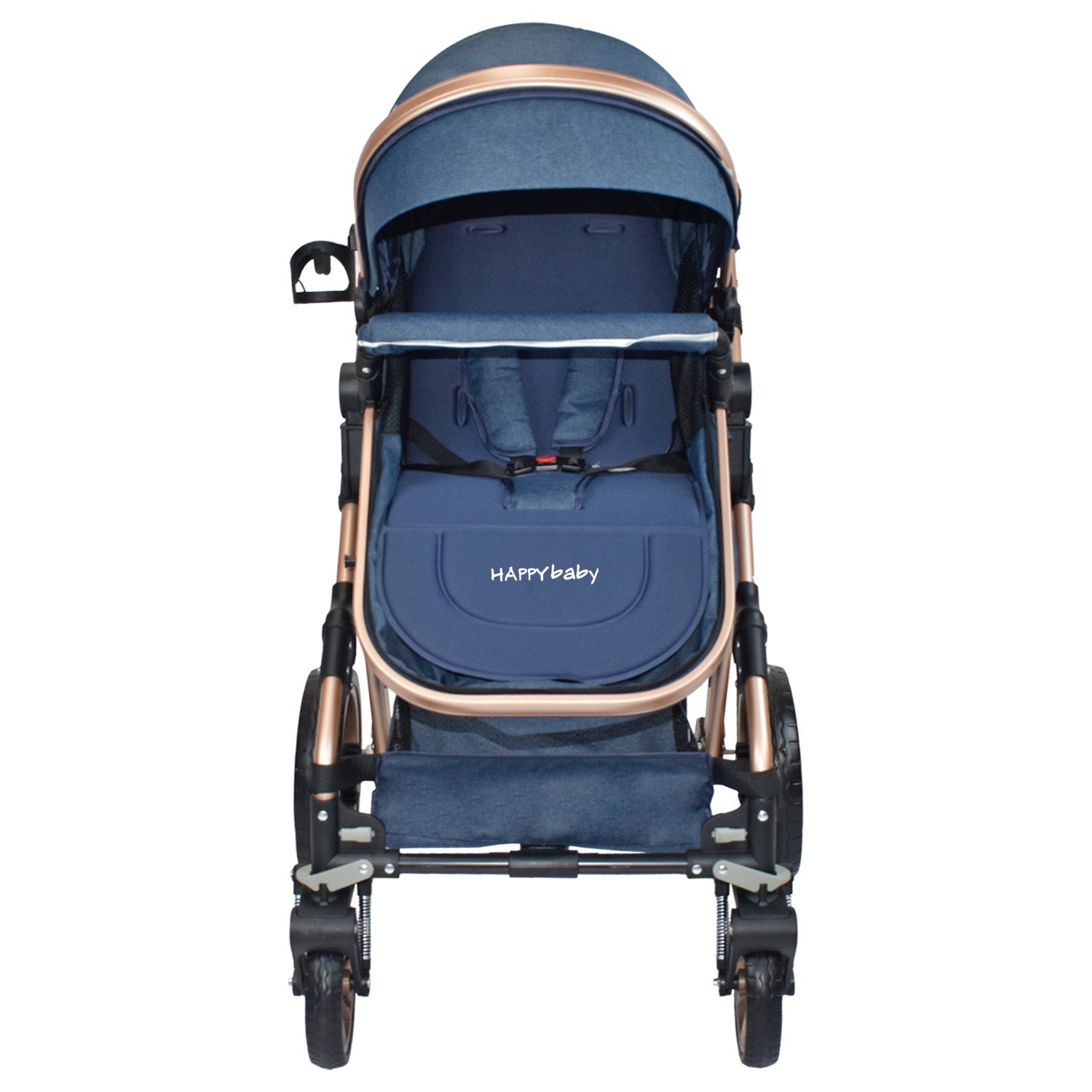 Coche Bebe Moises Alizze Happy Baby Azul