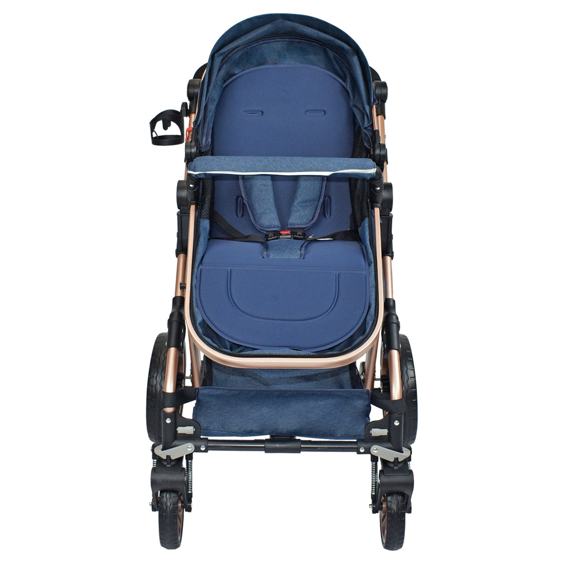 Coche Bebe Moisés Alizze Happy Baby Azul