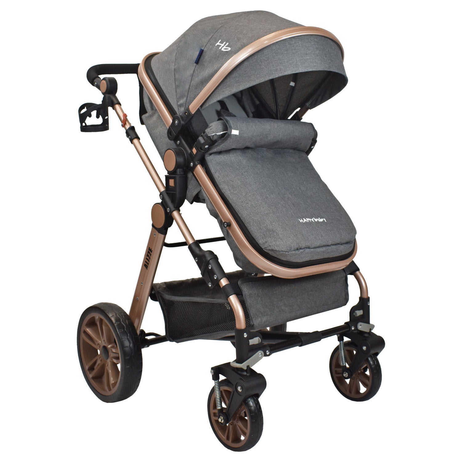 Coche Bebe Travel System  Alizze Happy Baby Gris
