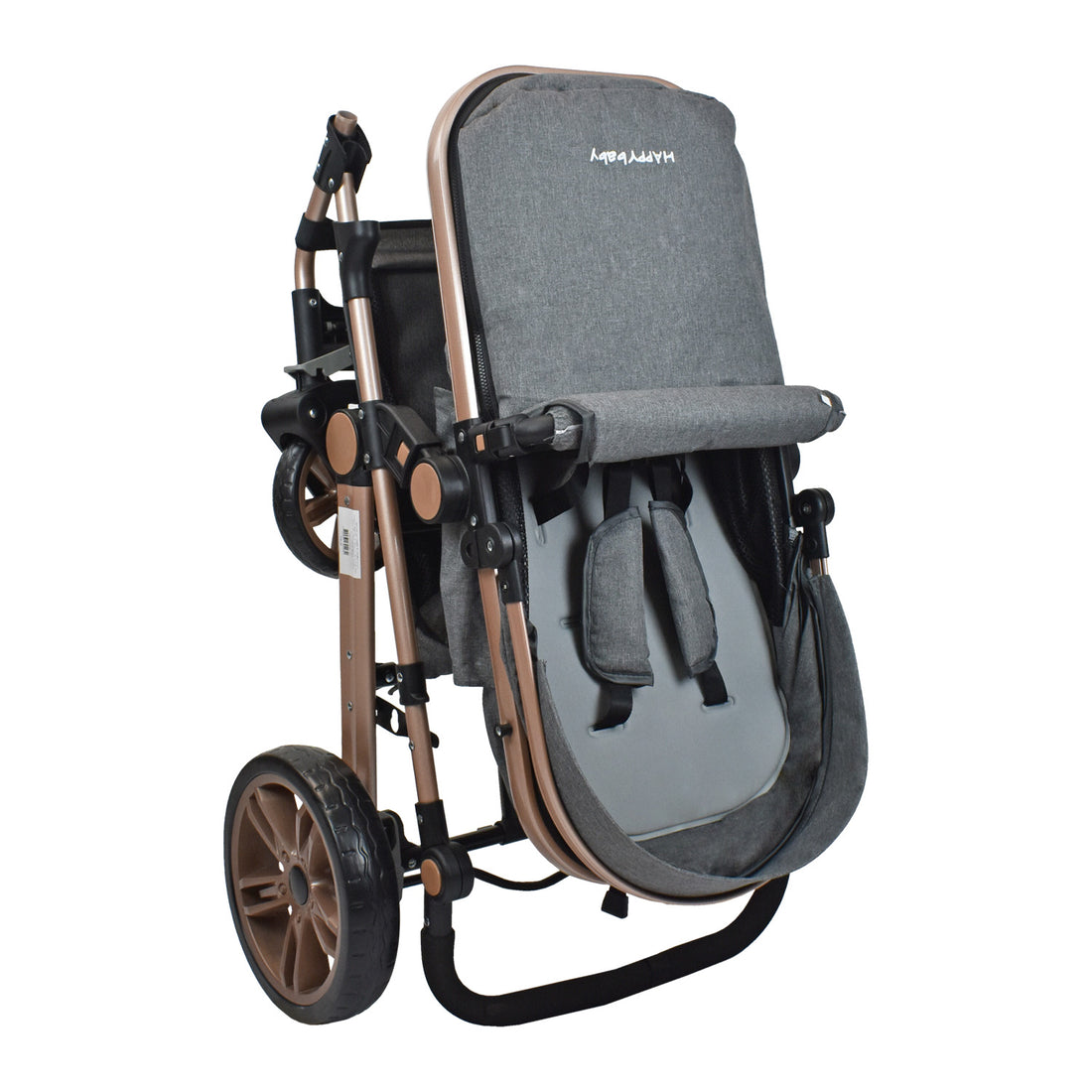 Coche Bebe Travel System  Alizze Happy Baby Gris