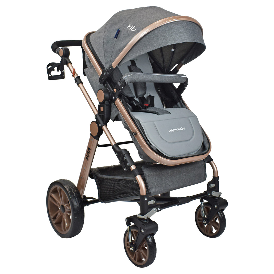 Coche Bebe Travel System  Alizze Happy Baby Gris