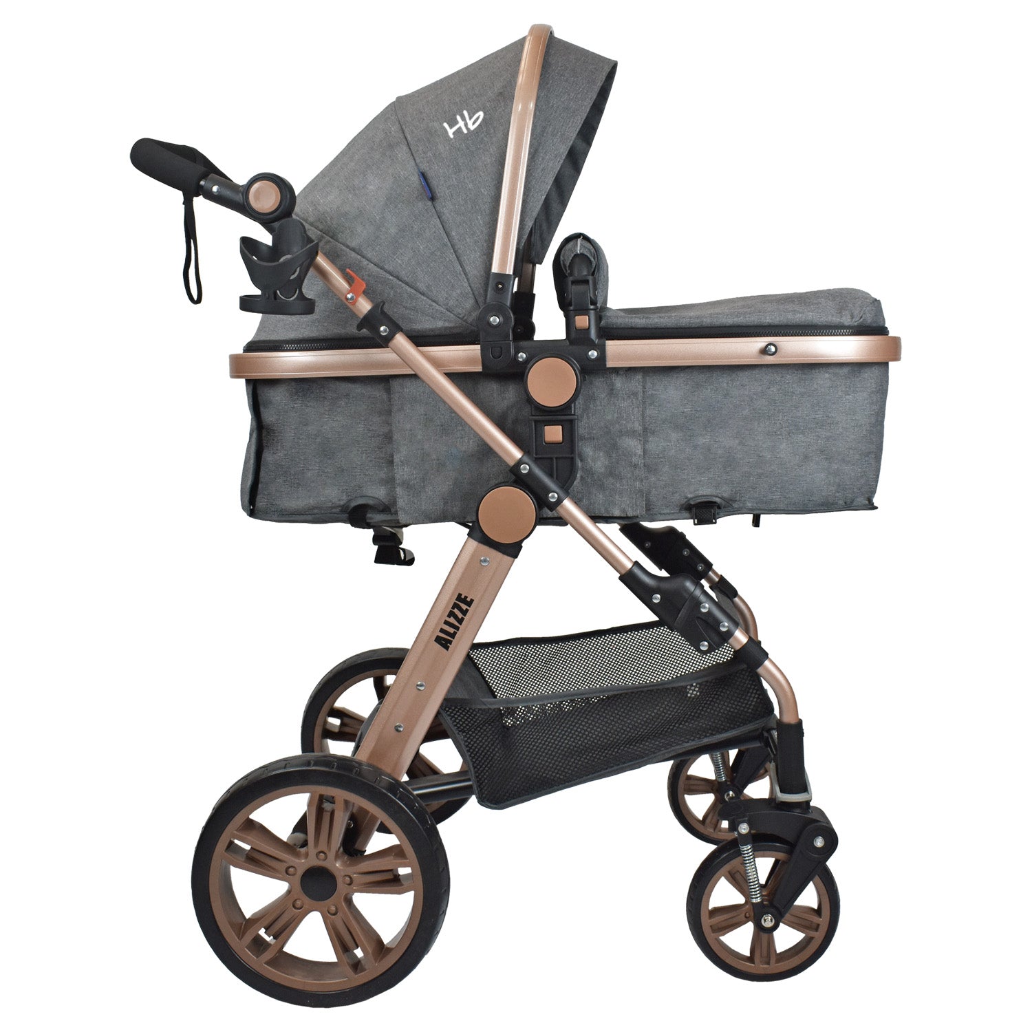Coche Bebe Travel System  Alizze Happy Baby Gris