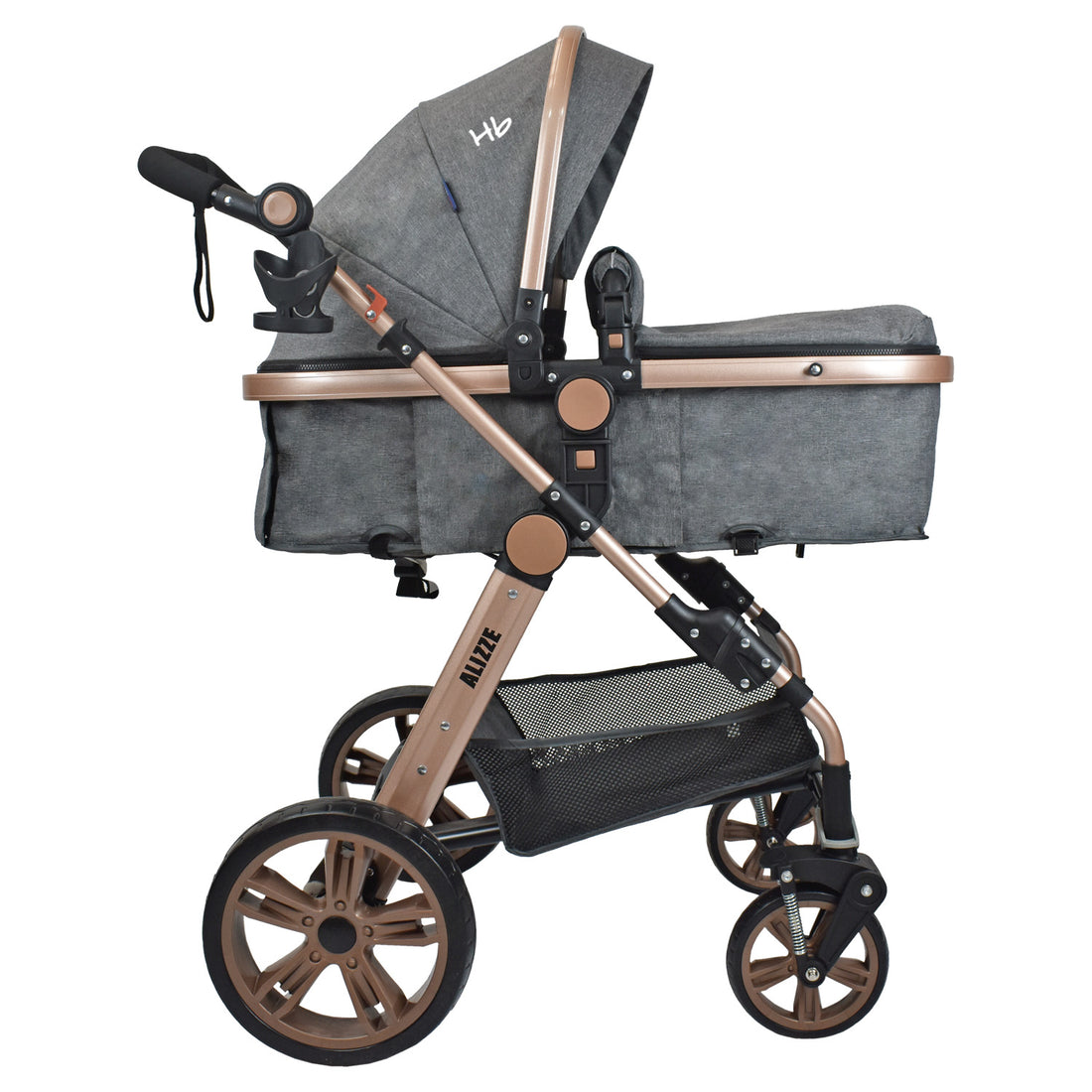 Coche Bebe Travel System  Alizze Happy Baby Gris