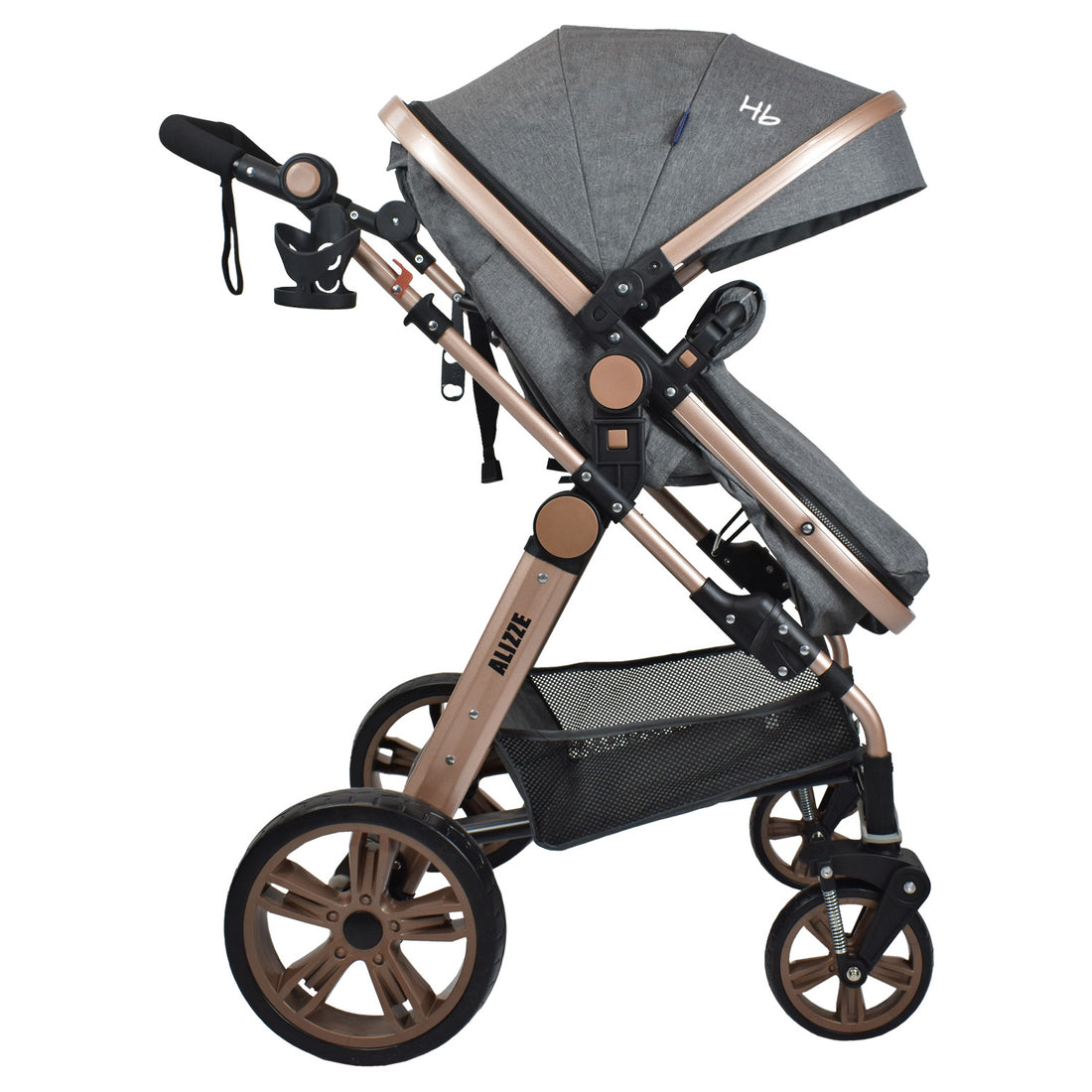 Coche Bebe Travel System  Alizze Happy Baby Gris