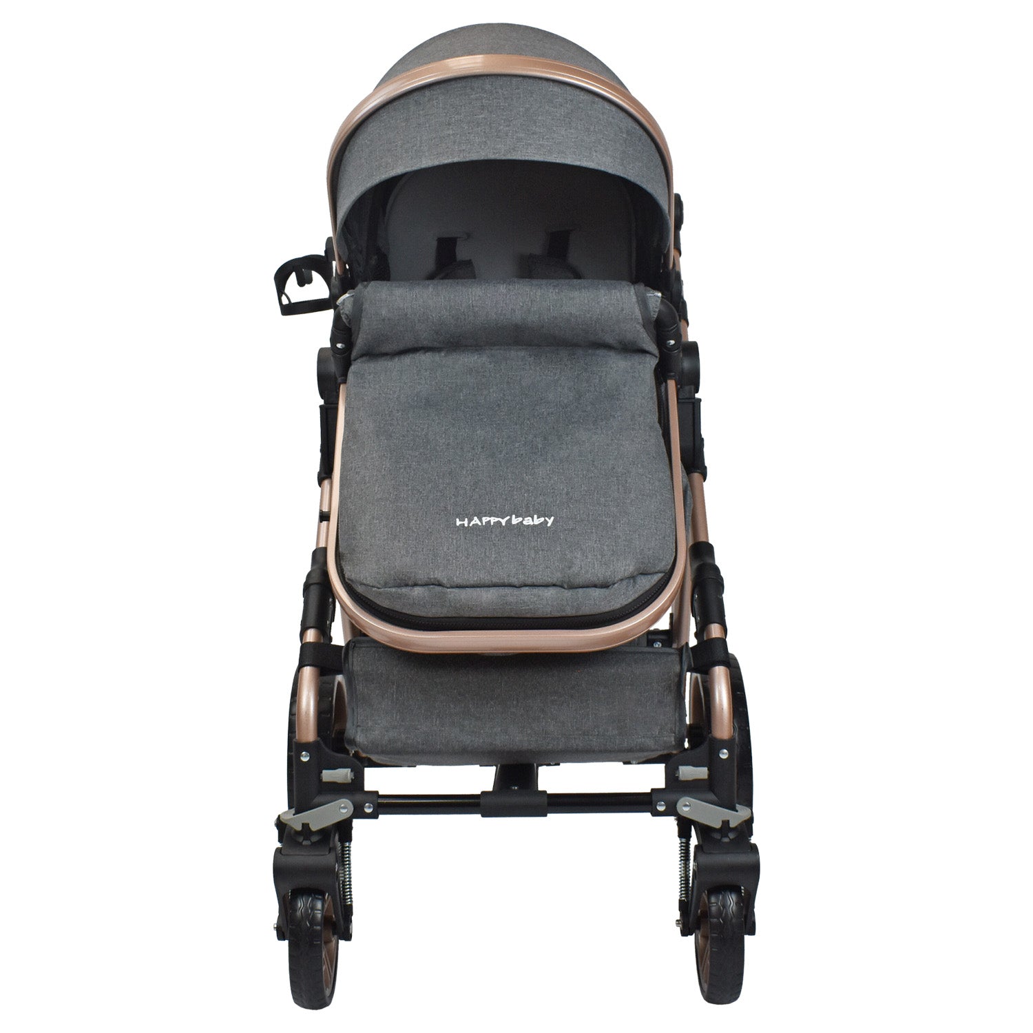 Coche Bebe Travel System  Alizze Happy Baby Gris