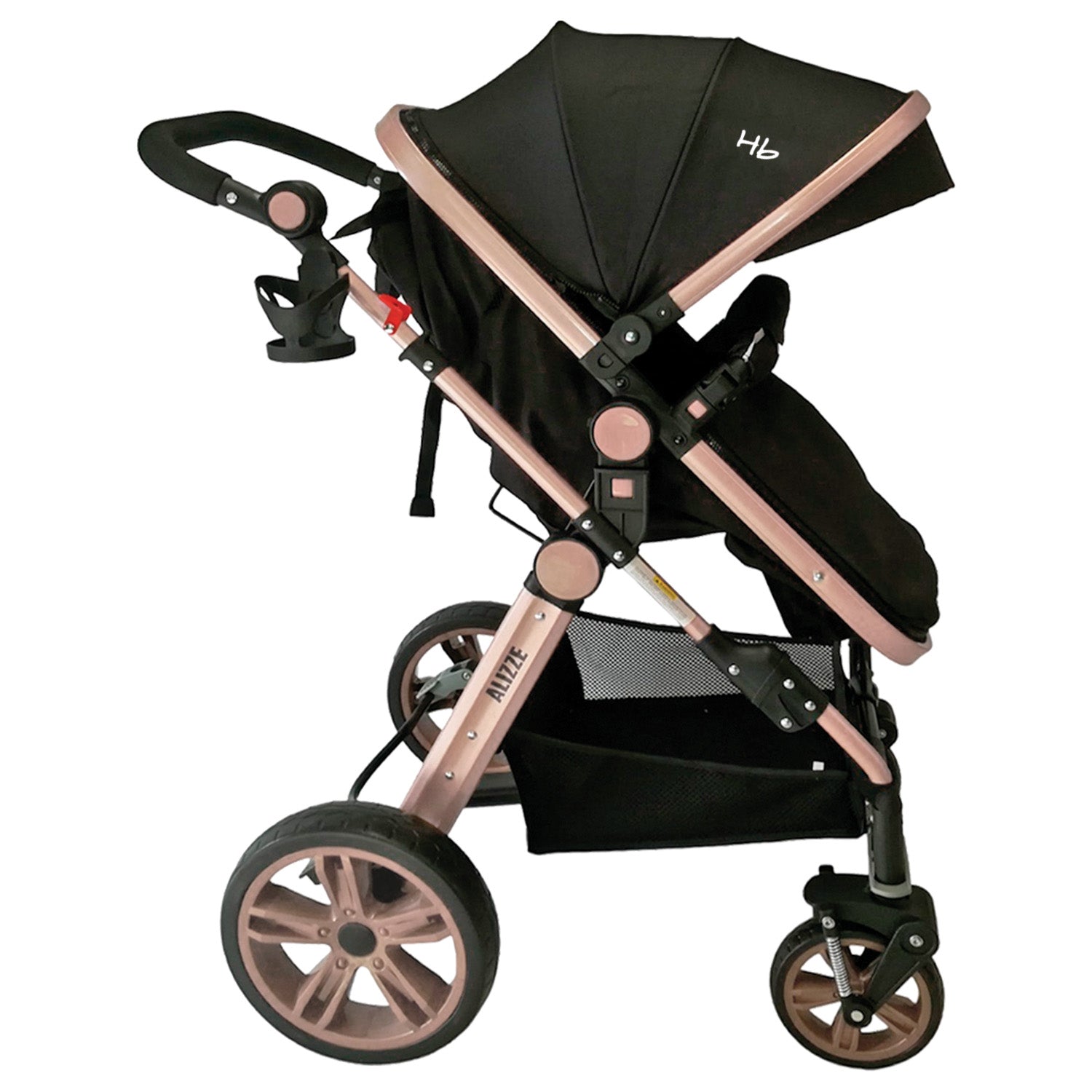 Coche Bebe Moises Alizze Happy Baby Negro