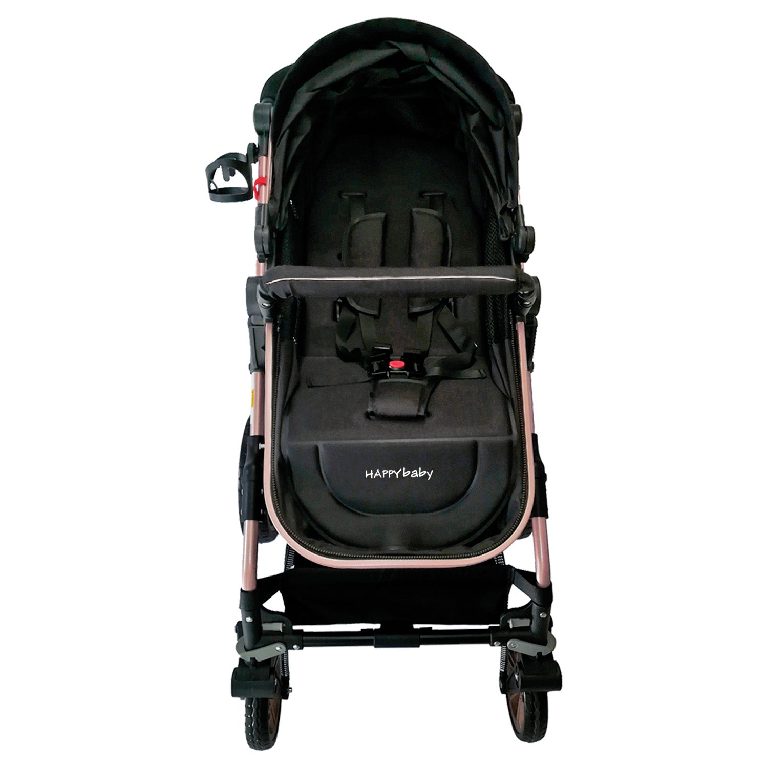 Coche Bebe Moises Alizze Happy Baby Negro
