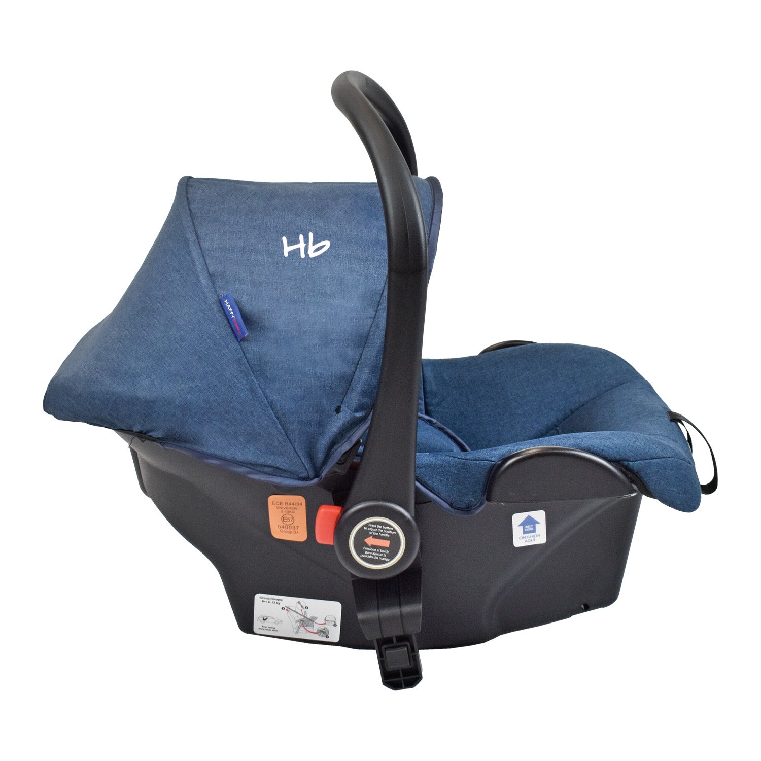 Coche Bebe Moisés Alizze Happy Baby Azul