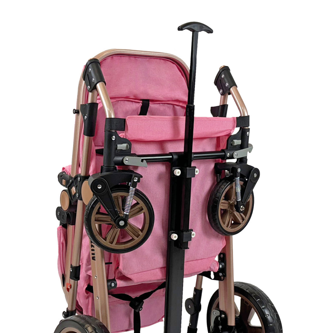 Coche Bebe Moisés Alizze Happy Baby Rosado