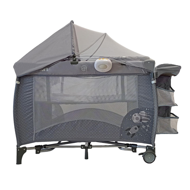 Corral Cuna Bebe Mecedora Priori Pcu8500 Gris