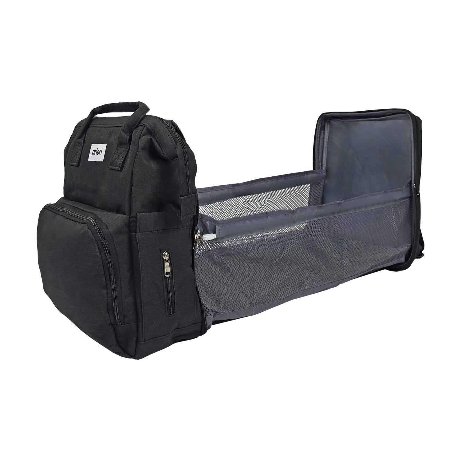 Pañalera Bebe Morral 3 en 1 PS 1001 Priori Negro