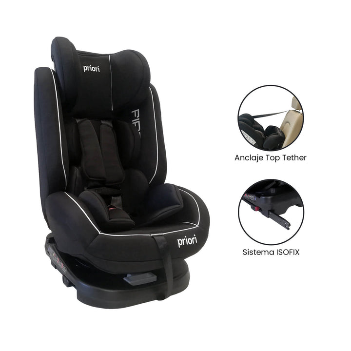 Silla Carro Bebe First 360° Negro Priori