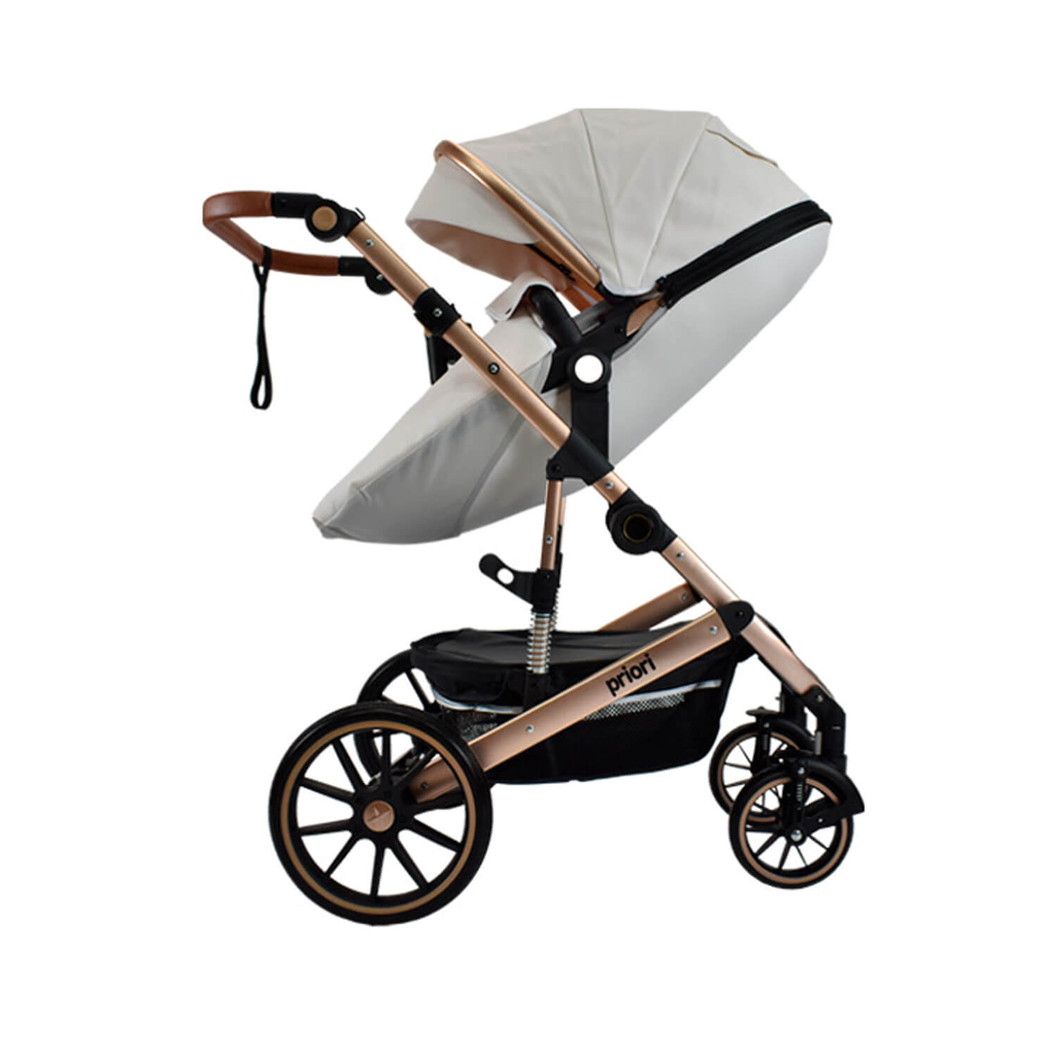 Coche Bebé Moises Milo Ts Priori Blanco Gris