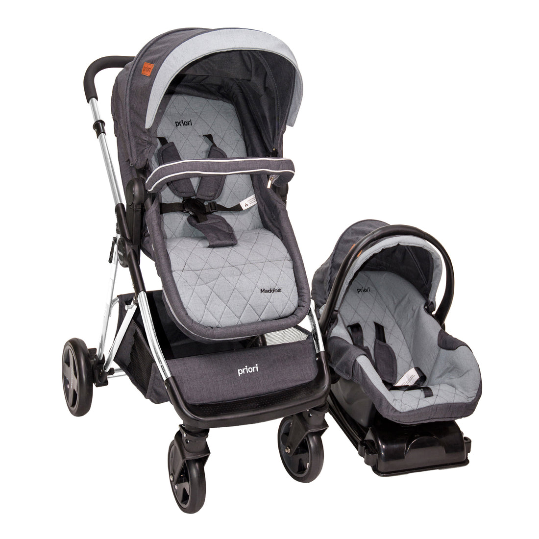 Coche Bebe Maddox 4en1 Priori Negro