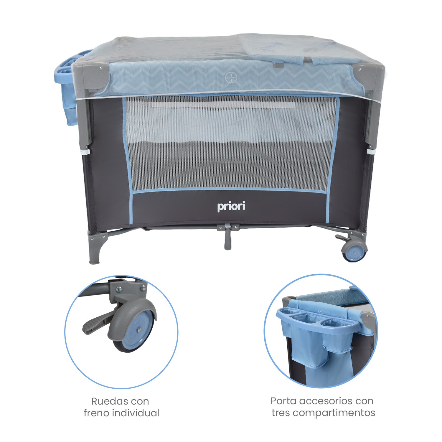Cuna Colecho Bebe Priori Avanti Azul