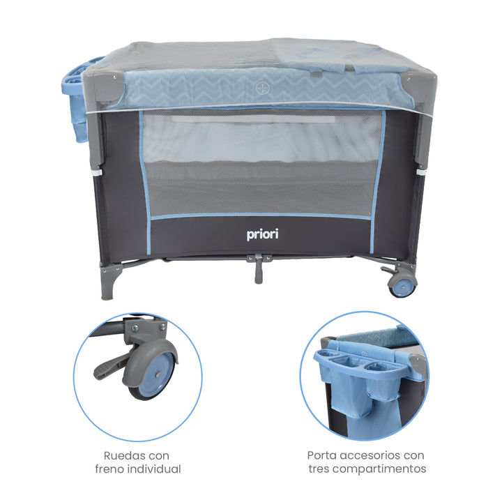 Cuna Colecho Bebe Priori Avanti Azul