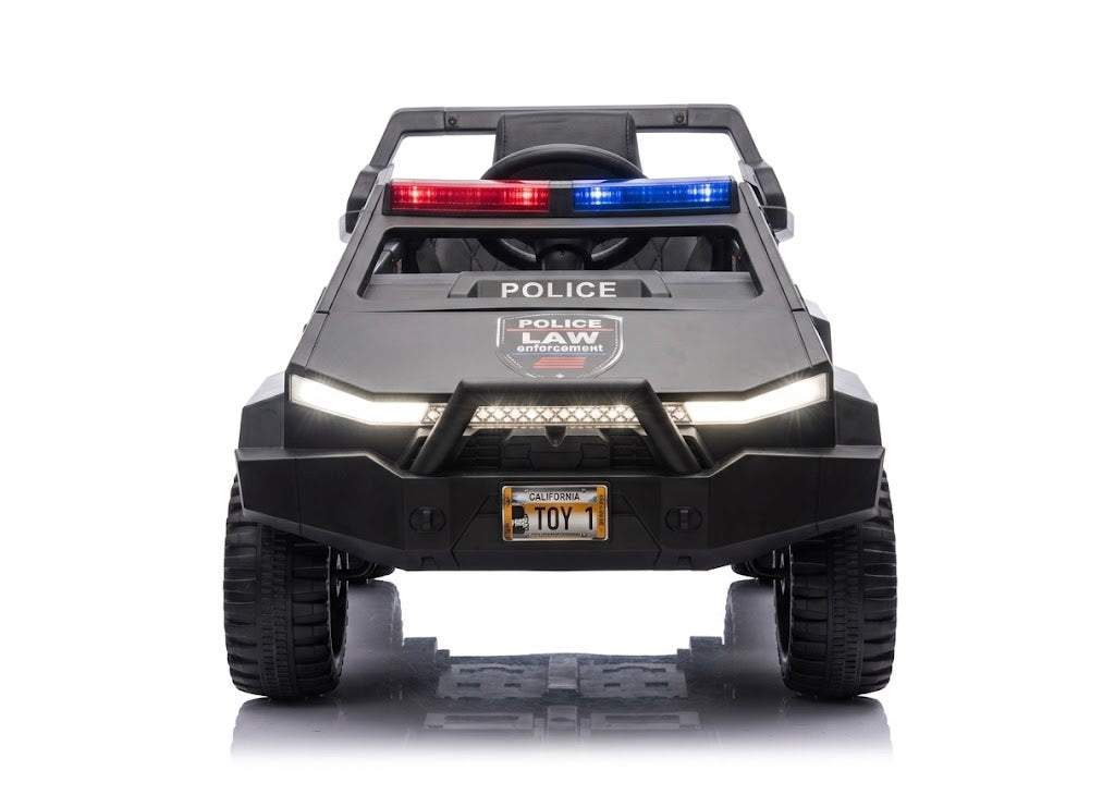 Carro Electrico Niño Niña Montable Sport Police BR2518