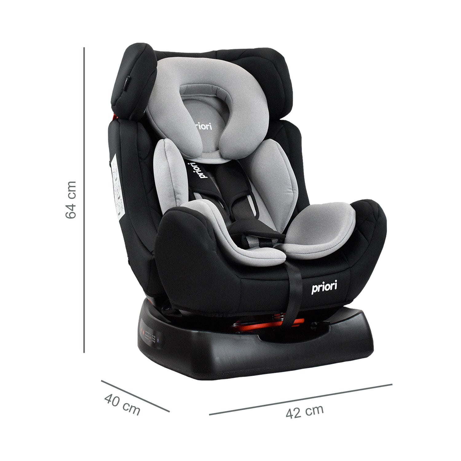 Silla Carro Bebe Focus Priori Gris