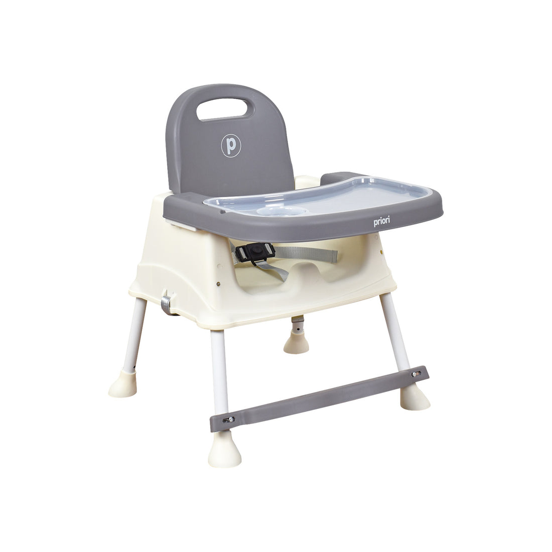 Silla Comedor Bebé 3 en1 Navy Priori Gris