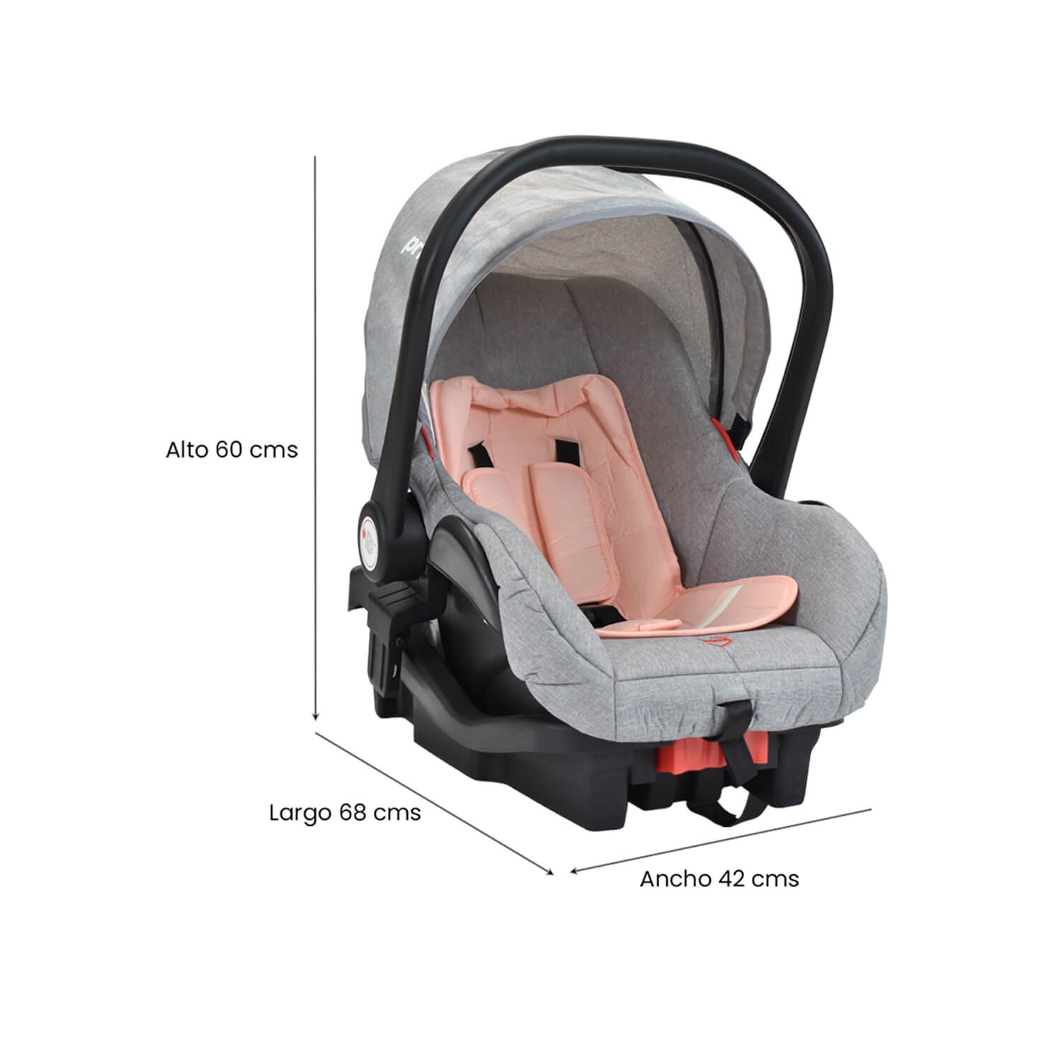 Coche Bebé Moises Ts Priori Mike Rosa