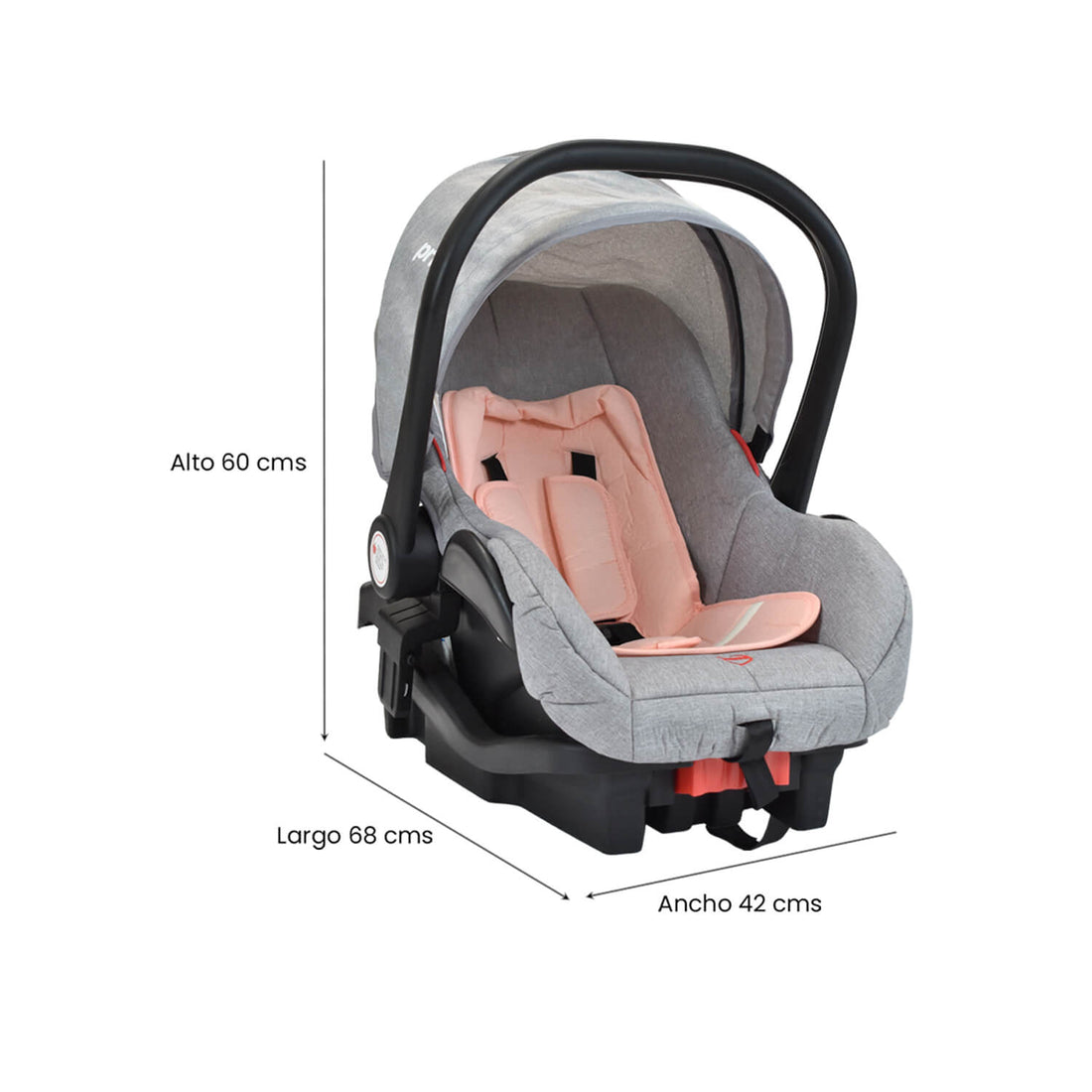Coche Bebé Moises Ts Priori Mike Rosa