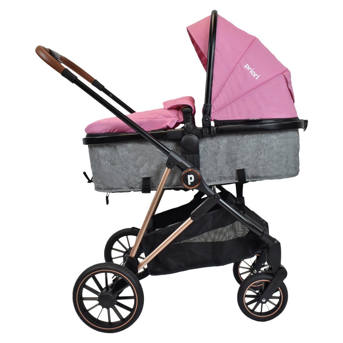 Coche Bebé Moisés Priori Ana Ts Rosado