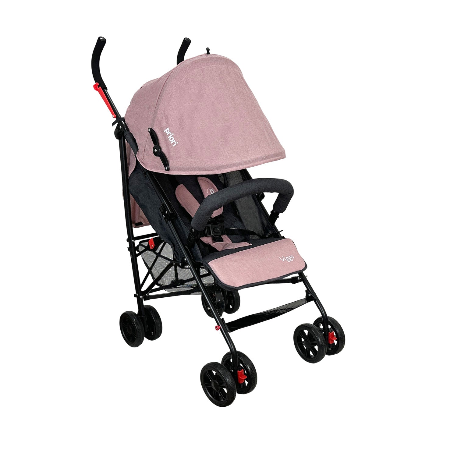 Coche de Paseo Bebé Viggo Priori Rosado