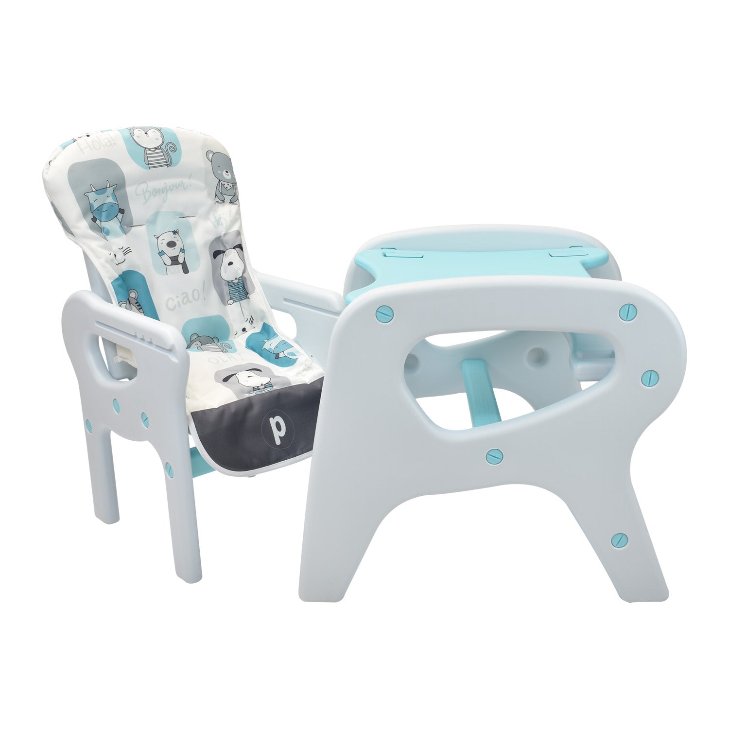 Comedor Bebe Escritorio PCM-10 Animals Azul Priori
