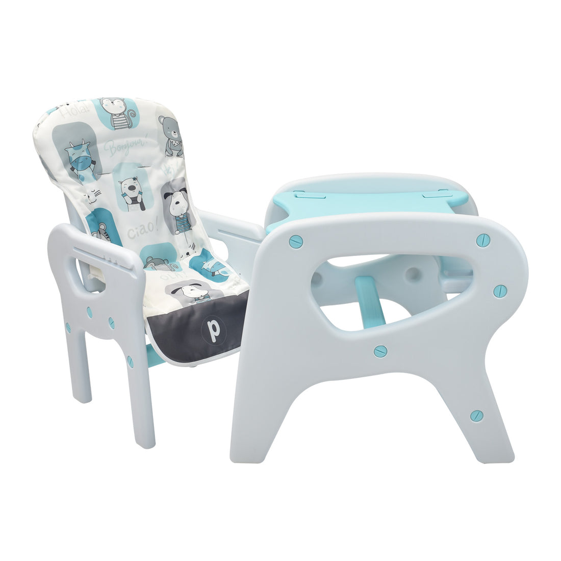 Comedor Bebe Escritorio PCM-10 Animals Azul Priori
