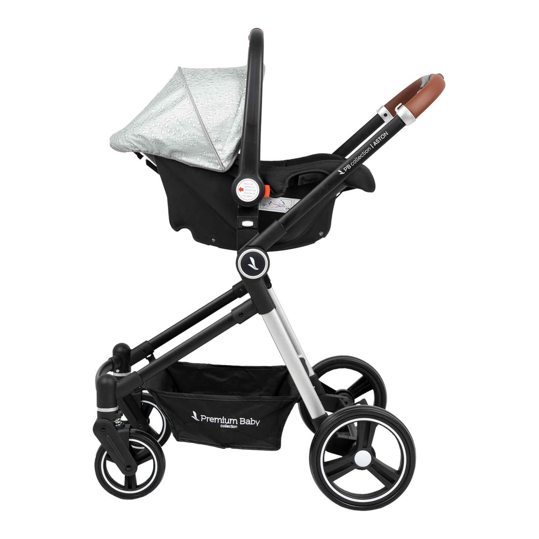 Coche Bebe Moises Aston Premium Baby Collection Gris