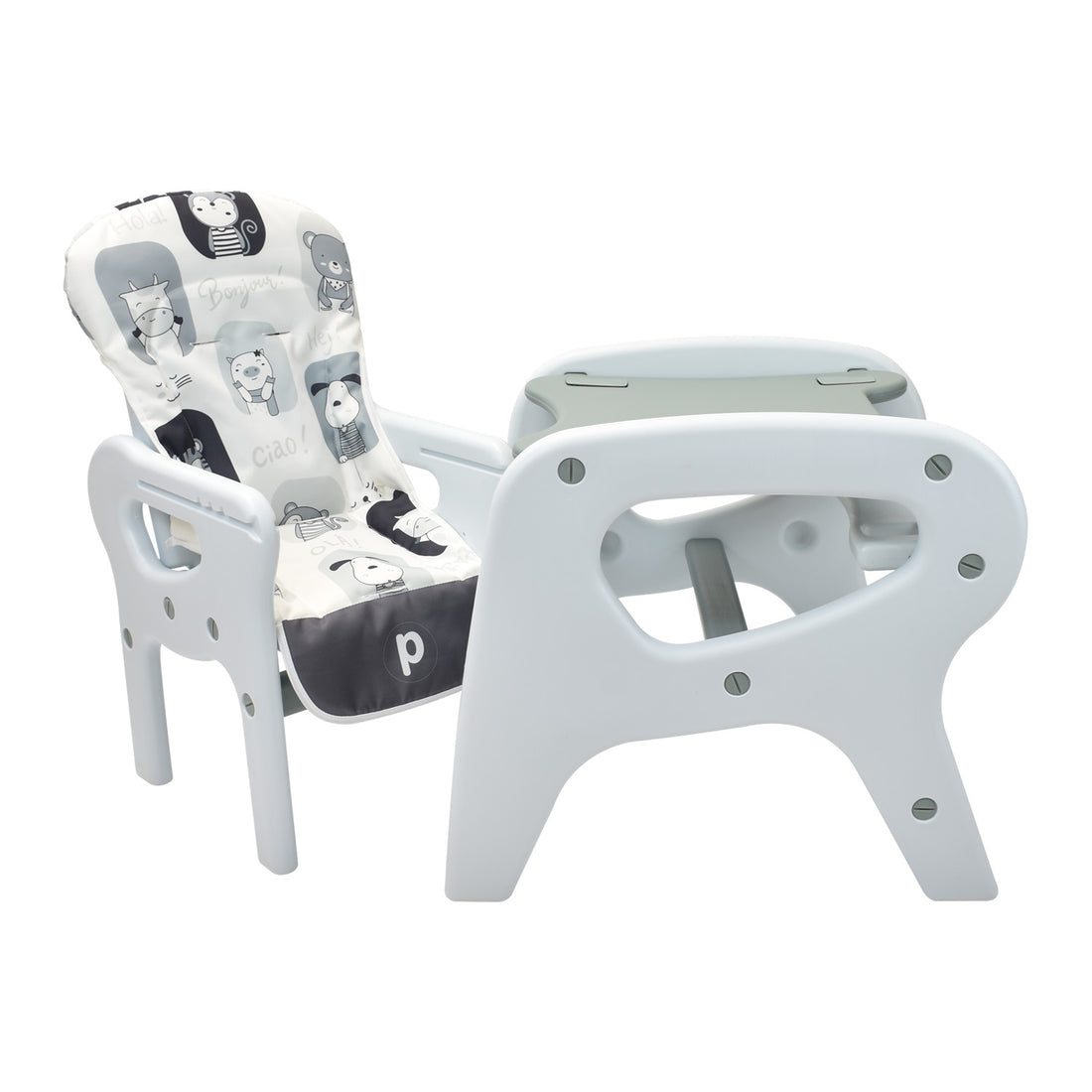 Comedor Bebe Escritorio PCM-10 Animals Gris Priori