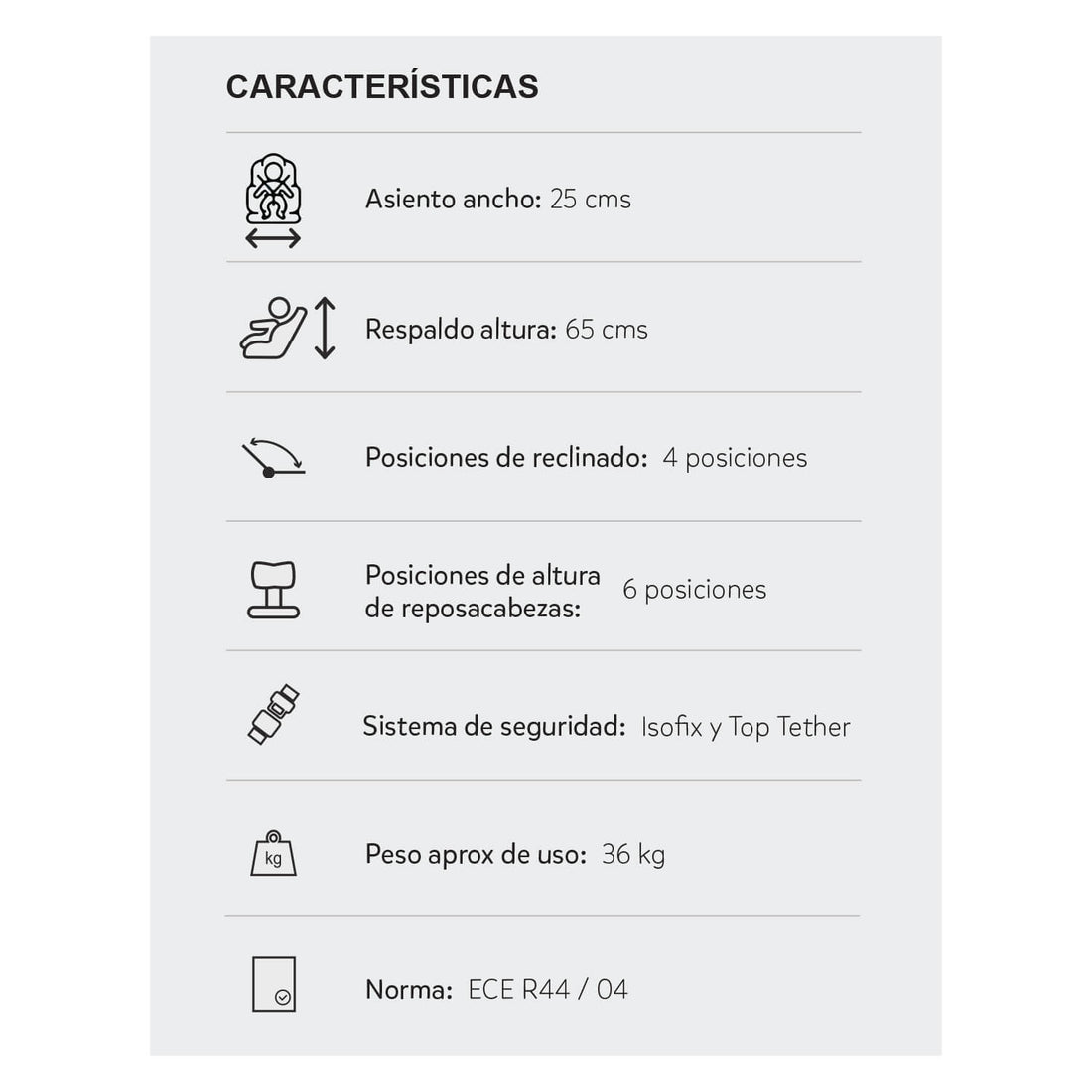 Silla Carro Bebe First Plus 360° Priori Gris