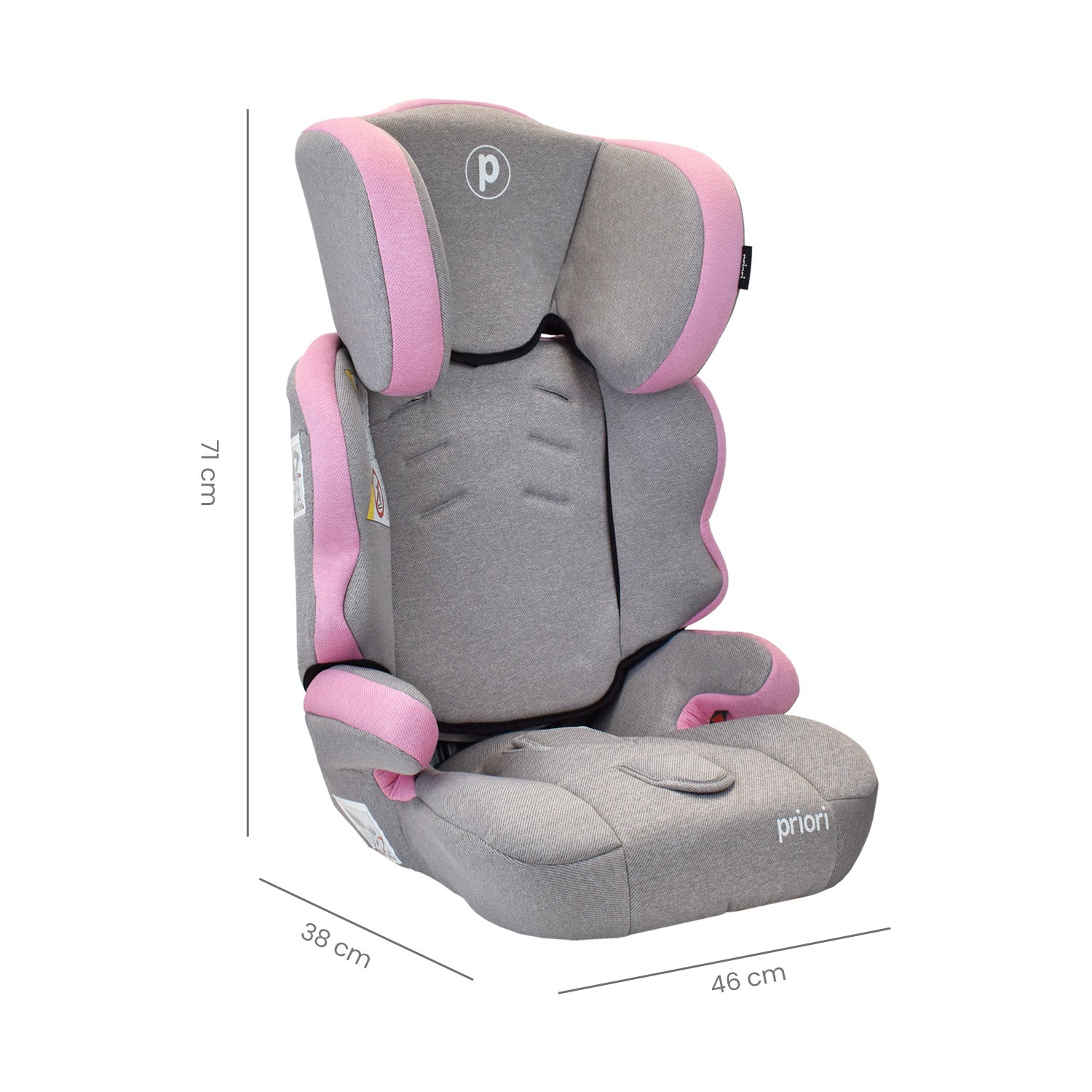 Silla Carro Bebe Priori Thunder Rosado