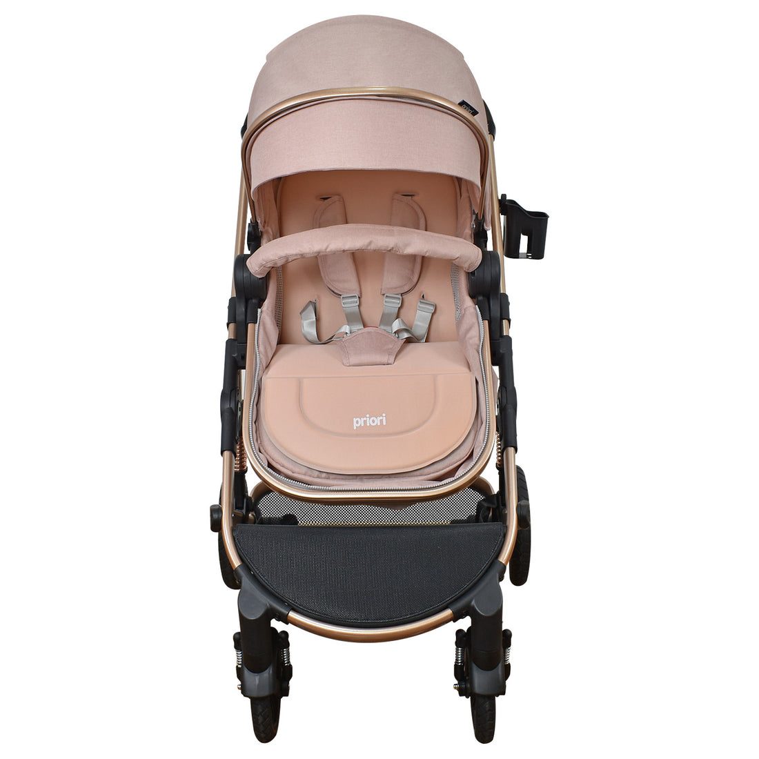 Coche Bebe 3 en 1 Cris Priori Rosa