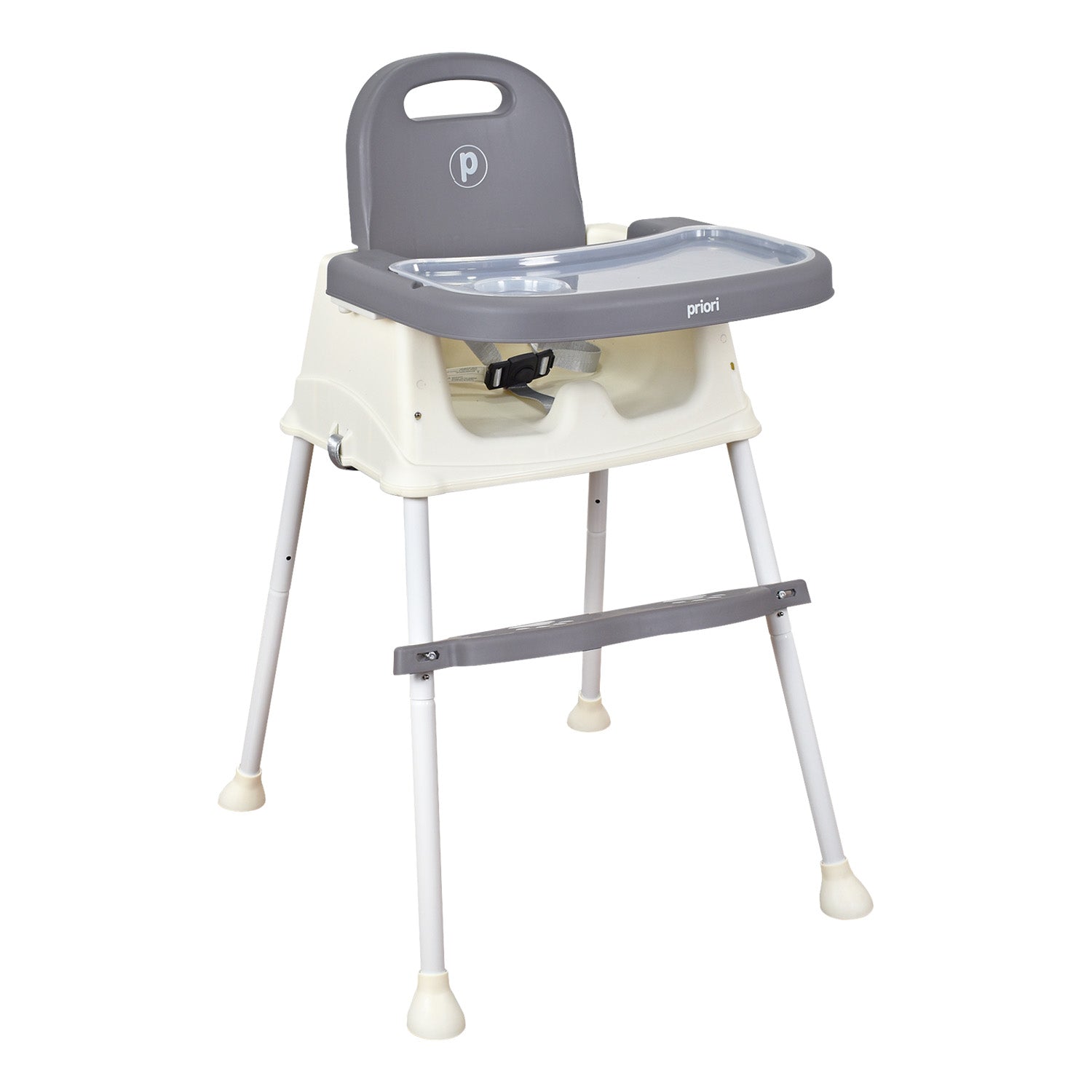 Silla Comedor Bebé 3 en1 Navy Priori Gris