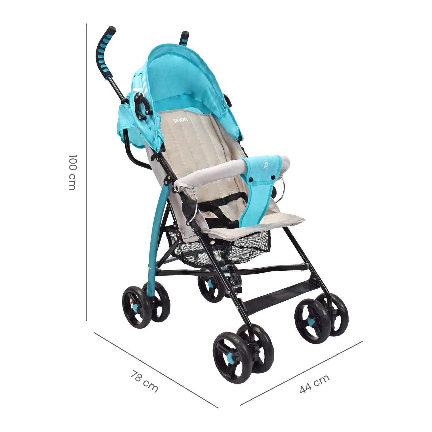 Coche Paseador Bebe Ppa Turquesa Priori