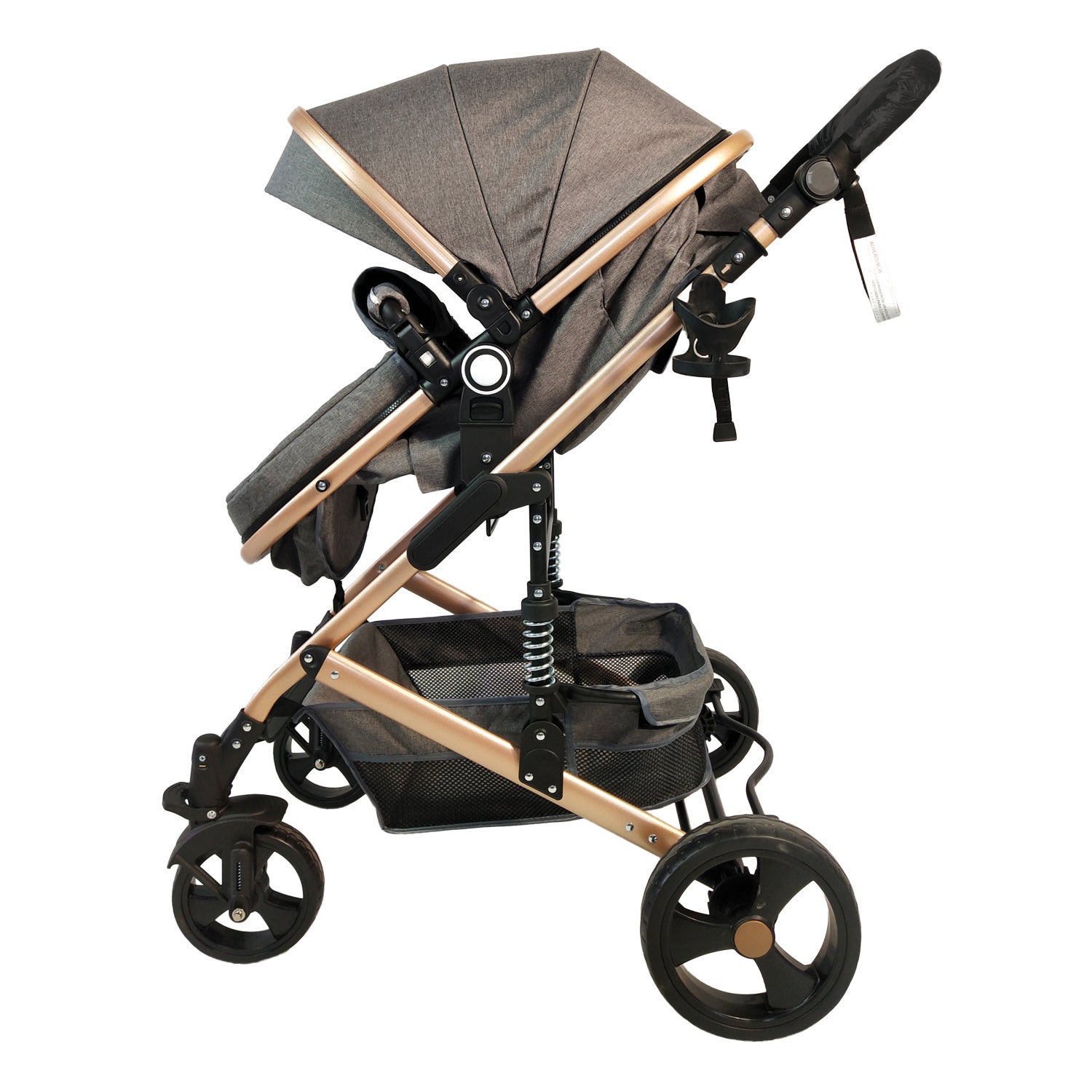 Coche Bebe Moises Happy Baby Gris Fj