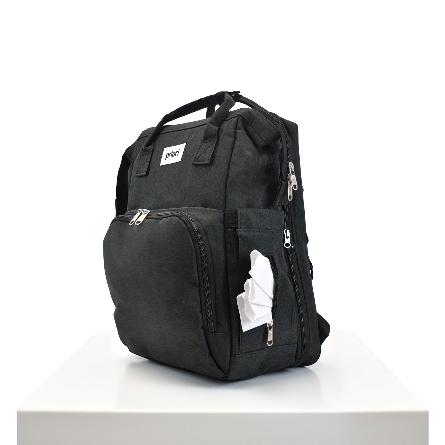 Pañalera Bebe Morral 3 en 1 PS 1001 Priori Negro