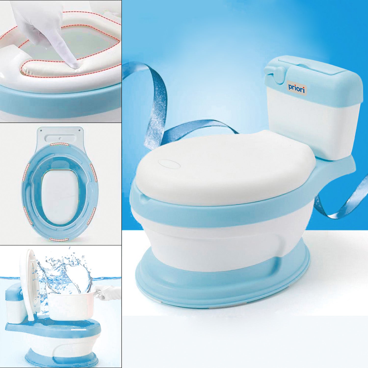 Baño Entrenador Infantil Priori Bari Plus Azul