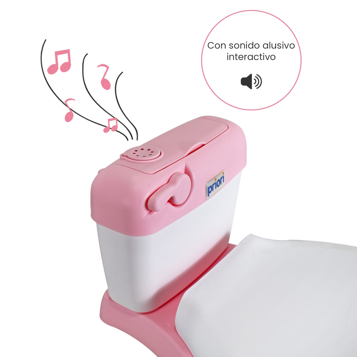 Baño Entrenador Infantil Priori Bari Plus Rosa